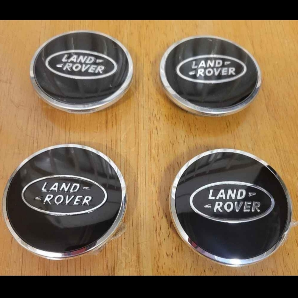 New 4 Land Rover Wheel Center Caps Glossy Black 62mm Rim Emblem center caps
